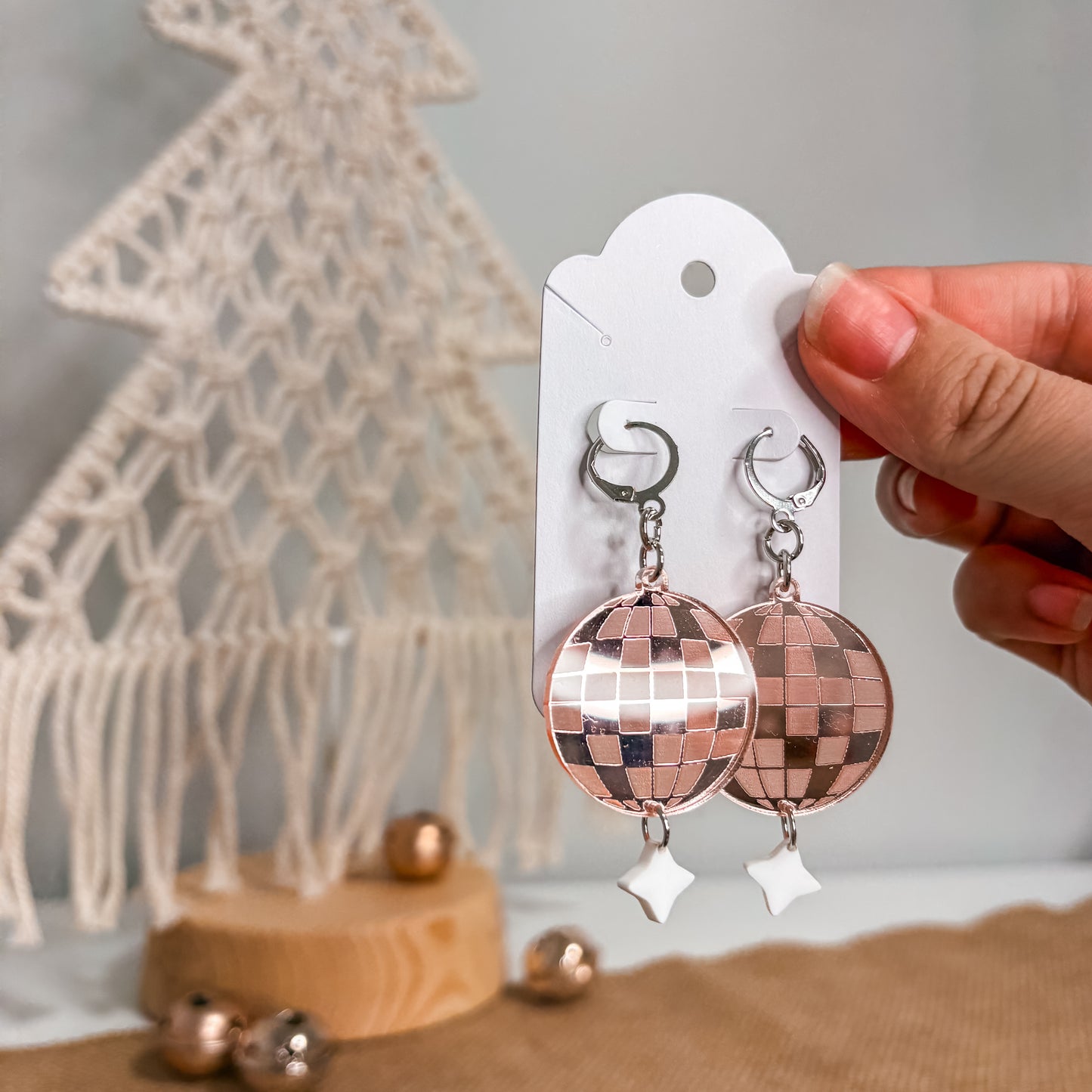 Mirror Ball Earrings